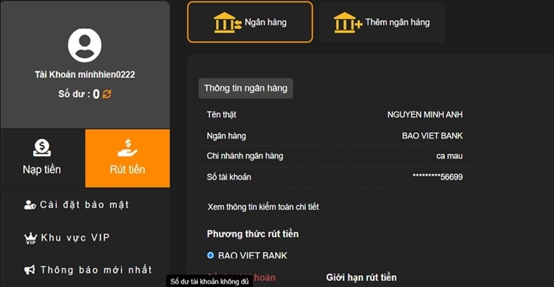 Chi tiết các bước thực hiện rút tiền tại nhà cái 8KBET